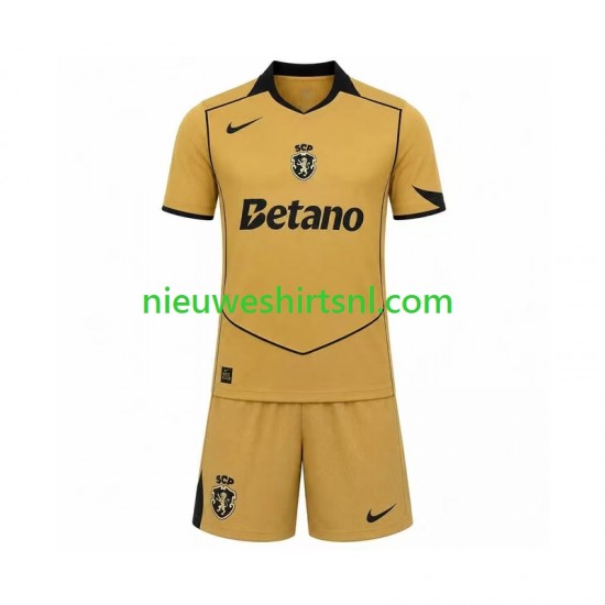 Sporting CP Kind Shirt met Bedrukking Uit 2026-2027 Korte Mouw