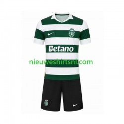 Sporting CP Kind Shirt met Bedrukking Thuis 2026-2027 Korte Mouw Sporting CP Kind Shirt met Bedrukking Thuis 2026-2027 Korte Mouw