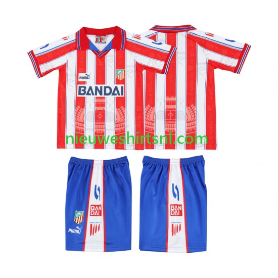 Sporting CP Kind Shirt met Bedrukking 1996 1997 Retro Thuis Korte Mouw
