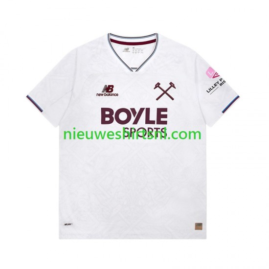 West Ham United Heren Shirt met Bedrukking Uit 2026-2027 Korte Mouw