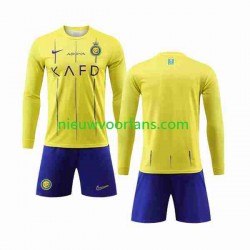 Kind Shirt met Bedrukking Al-Nassr Thuis 2023-2024 Lange Mouw