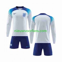 Engeland Kind Shirt met Bedrukking Thuis WK 2022 Lange Mouw