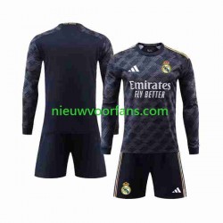 Real Madrid Kind Shirt met Bedrukking Uit 2023-2024 Lange Mouw