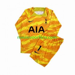 Tottenham Hotspur Kind Shirt met Bedrukking Doelman Hugo Orangecolor Uit 2023-2024 Lange Mouw