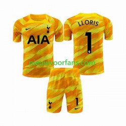 Tottenham Hotspur Kind Shirt met Bedrukking Doelman Hugo Orangecolor Uit 2023-2024 Korte Mouw