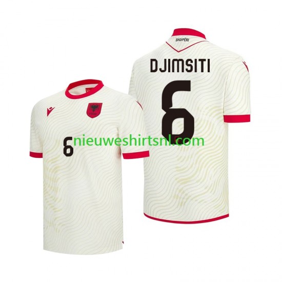 Albanië Heren Shirt met Bedrukking Berat Djimsiti 6 Uit WK 2026 Korte Mouw