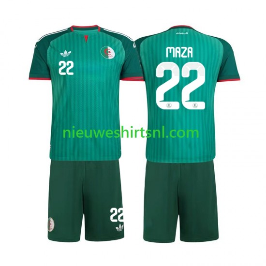 Algerije Kind Shirt met Bedrukking Ibrahim Maza 22 Uit 2026 Korte Mouw