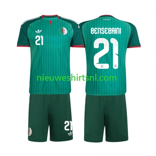 Algerije Kind Shirt met Bedrukking Ramy Bensebaini 21 Uit 2026 Korte Mouw