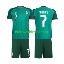 Algerije Kind Shirt met Bedrukking Riyad Mahrez 7 Uit 2026 Korte Mouw