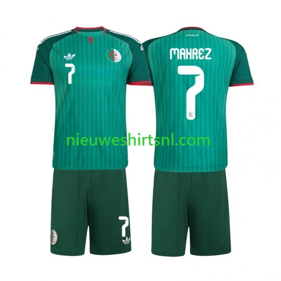 Algerije Kind Shirt met Bedrukking Riyad Mahrez 7 Uit 2026 Korte Mouw