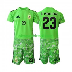 Argentinië Kind Shirt met Bedrukking Doelman Emiliano Martinez 23 Derde WK 2026 Korte Mouw