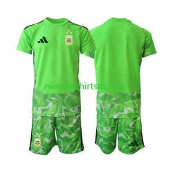 Argentinië Kind Shirt met Bedrukking Doelman Derde WK 2026 Korte Mouw