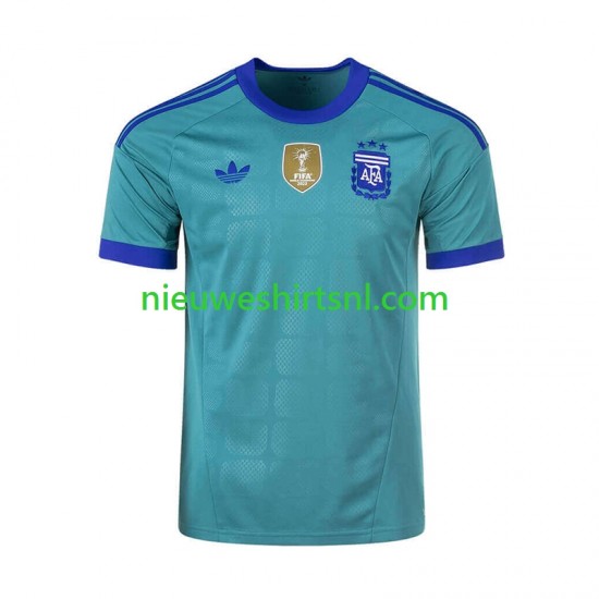 Argentinië Heren Shirt met Bedrukking Doelman Uit WK 2026 Korte Mouw