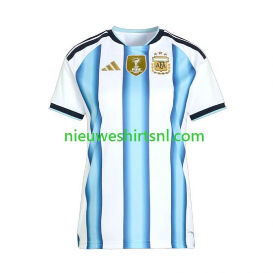 Argentinië Dames Shirt met Bedrukking Thuis WK 2026 Korte Mouw
