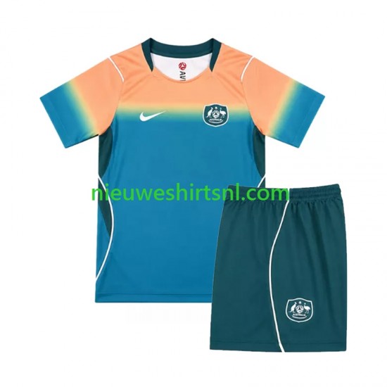 Australië Kind Shirt met Bedrukking Uit WK 2026 Korte Mouw