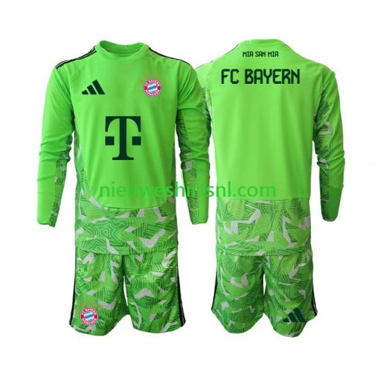 FC Bayern München Kind Shirt met Bedrukking Doelman Thuis 2026-2027 Lange Mouw