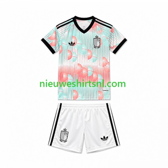 België Kind Shirt met Bedrukking Uit WK 2026 Korte Mouw