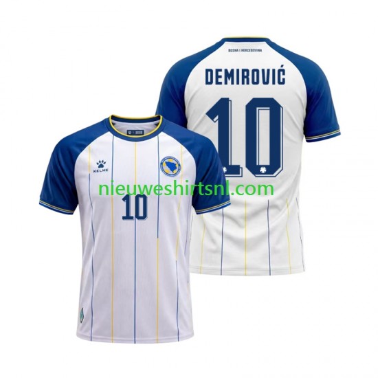 Bosnië Herzegovina Heren Shirt met Bedrukking Ermedin Demirovic 10 Uit WK 2026 Korte Mouw