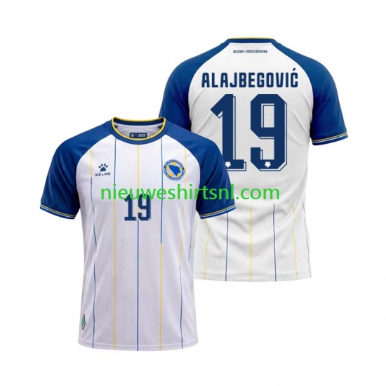 Bosnië Herzegovina Heren Shirt met Bedrukking Kerim Alajbegovic 19 Uit WK 2026 Korte Mouw