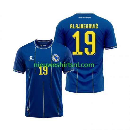 Bosnië Herzegovina Heren Shirt met Bedrukking Kerim Alajbegovic 19 Thuis WK 2026 Korte Mouw