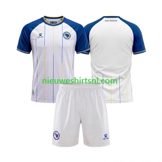 Bosnië Herzegovina Kind Shirt met Bedrukking Uit WK 2026 Korte Mouw