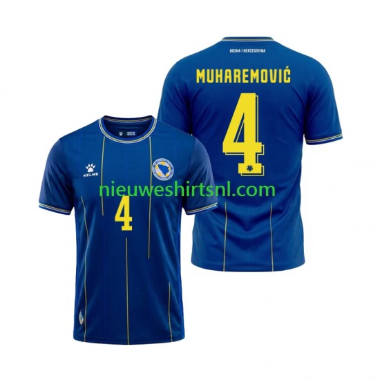 Bosnië Herzegovina Heren Shirt met Bedrukking Tarik Muharemovic 4 Thuis WK 2026 Korte Mouw