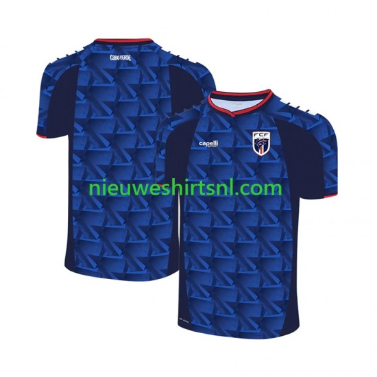 Heren Shirt met Bedrukking Cape Verde Thuis WK 2026 Korte Mouw
