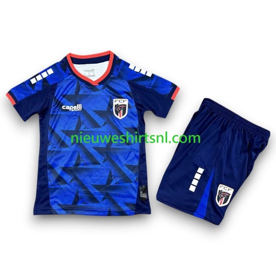 Kind Shirt met Bedrukking Cape Verde Thuis WK 2026 Korte Mouw