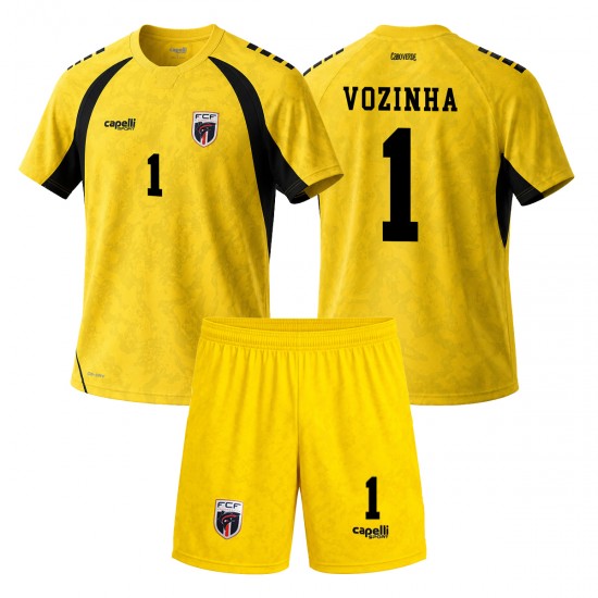 Kind Shirt met Bedrukking Cape Verde Vozinha 1 Uit WK 2026 Korte Mouw