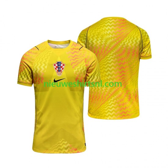 Kroatië Heren Shirt met Bedrukking Doelman Thuis WK 2026 Korte Mouw