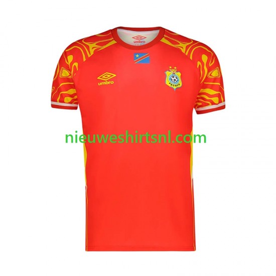 Heren Shirt met Bedrukking DR Congo Derde WK 2026 Korte Mouw