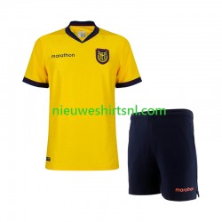 Ecuador Kind Shirt met Bedrukking Thuis WK 2026 Korte Mouw Ecuador Kind Shirt met Bedrukking Thuis WK 2026 Korte Mouw