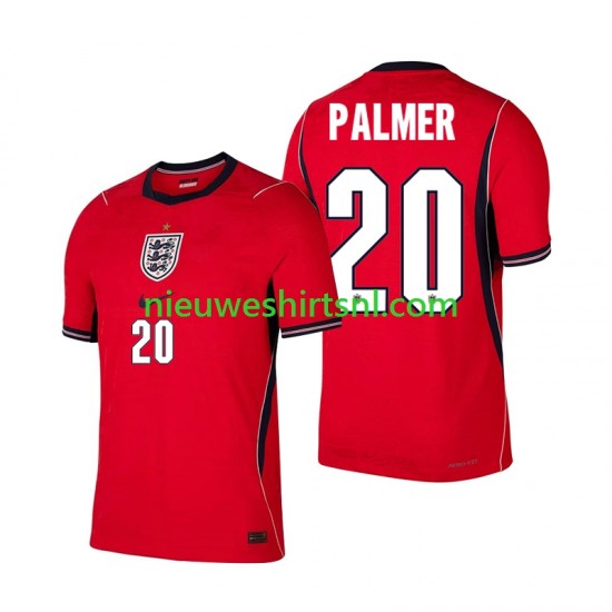 Engeland Heren Shirt met Bedrukking Cole Palmer 20 Uit WK 2026 Korte Mouw