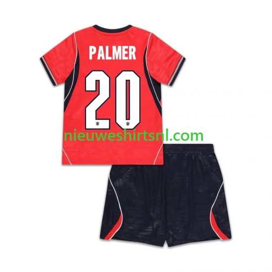 Engeland Kind Shirt met Bedrukking Cole Palmer 20 Uit WK 2026 Korte Mouw