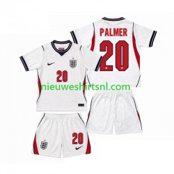 Engeland Kind Shirt met Bedrukking Cole Palmer 20 Thuis WK 2026 Korte Mouw Engeland Kind Shirt met Bedrukking Cole Palmer 20 Thuis WK 2026 Korte Mouw