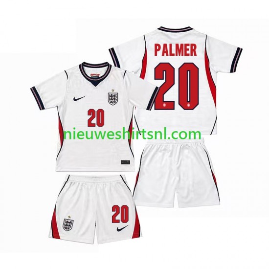 Engeland Kind Shirt met Bedrukking Cole Palmer 20 Thuis WK 2026 Korte Mouw