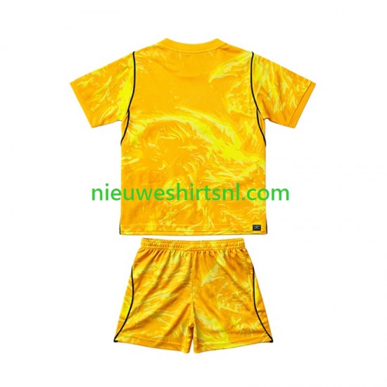 Engeland Kind Shirt met Bedrukking Doelman Vierde WK 2026 Korte Mouw