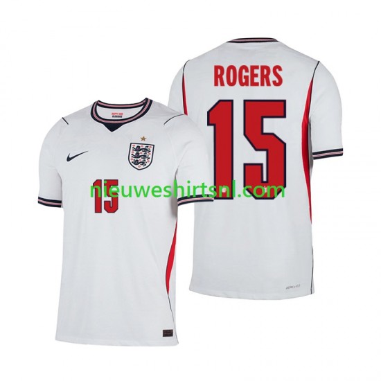 Engeland Heren Shirt met Bedrukking Morgan Rogers 15 Thuis WK 2026 Korte Mouw