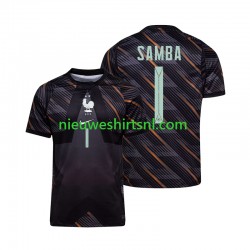 Frankrijk Heren Shirt met Bedrukking Doelman Brice Samba 1 Thuis WK 2026 Korte Mouw Frankrijk Heren Shirt met Bedrukking Doelman Brice Samba 1 Thuis WK 2026 Korte Mouw