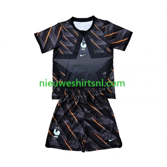 Frankrijk Kind Shirt met Bedrukking Doelman Thuis WK 2026 Korte Mouw