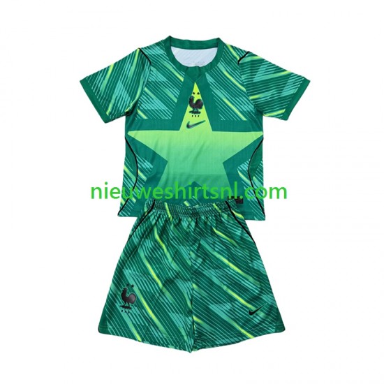 Frankrijk Kind Shirt met Bedrukking Doelman Derde WK 2026 Korte Mouw