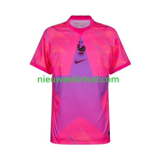 Frankrijk Heren Shirt met Bedrukking Doelman Uit WK 2026 Korte Mouw