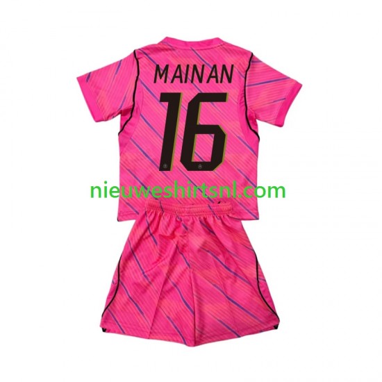 Frankrijk Kind Shirt met Bedrukking Doelman Mike Maignan 16 Uit WK 2026 Korte Mouw