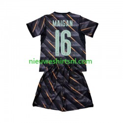 Frankrijk Kind Shirt met Bedrukking Doelman Mike Maignan 16 Thuis WK 2026 Korte Mouw