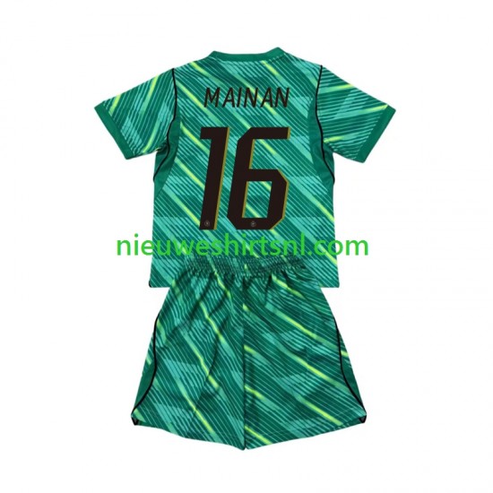Frankrijk Kind Shirt met Bedrukking Doelman Mike Maignan 16 Derde WK 2026 Korte Mouw