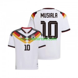 Duitsland Heren Shirt met Bedrukking Jamal Musiala 10 Thuis WK 2026 Korte Mouw Duitsland Heren Shirt met Bedrukking Jamal Musiala 10 Thuis WK 2026 Korte Mouw