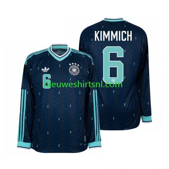 Duitsland Heren Shirt met Bedrukking Joshua Kimmich 6 Uit WK 2026 Lange Mouw
