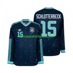 Duitsland Heren Shirt met Bedrukking Nico Schlotterbeck 15 Uit WK 2026 Lange Mouw Duitsland Heren Shirt met Bedrukking Nico Schlotterbeck 15 Uit WK 2026 Lange Mouw