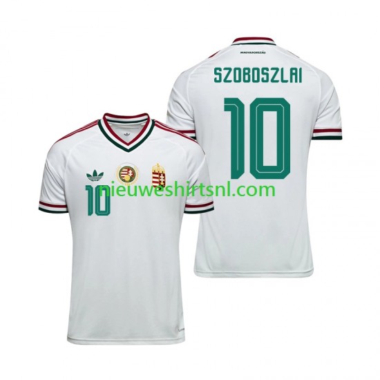 Hongarije Heren Shirt met Bedrukking Dominik Szoboszlai 10 Uit WK 2026 Korte Mouw