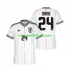 Japan Heren Shirt met Bedrukking Kaishu Sano 24 Uit WK 2026 Korte Mouw Japan Heren Shirt met Bedrukking Kaishu Sano 24 Uit WK 2026 Korte Mouw